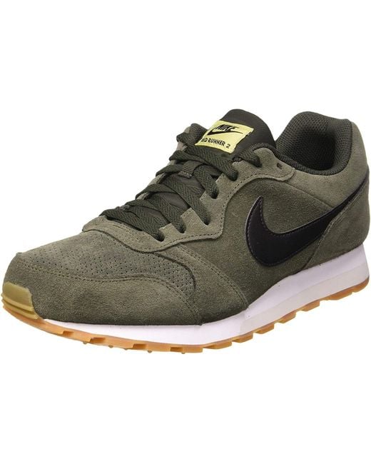 Nike Md Runner 2 Suede Track And Field Shoe in Green for Men | Lyst UK