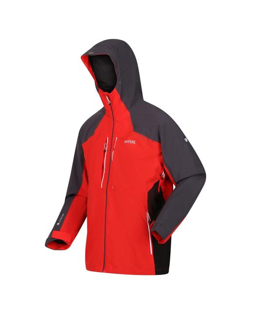 Regatta Raddick Hoodie Rain Jacket XL in Red für Herren
