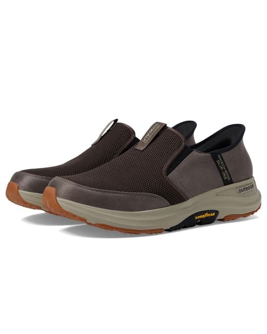 Skechers Black Go Walk Outdoor Hands Free Slip-Ins Slip On Shoes 16 D for men