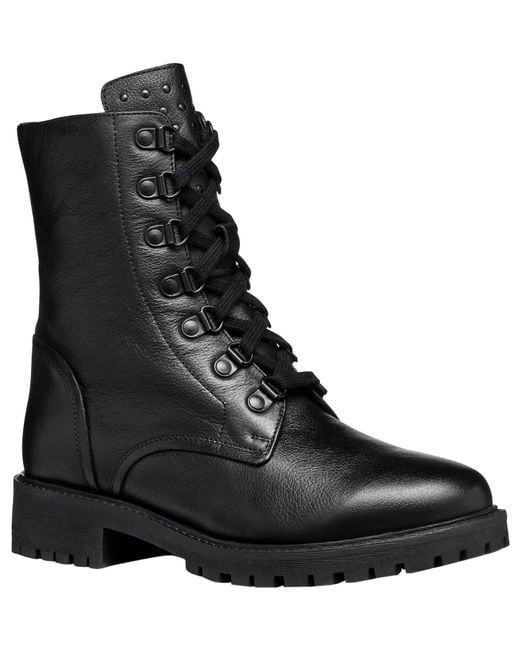 Geox Black D Hoara C Ankle Boot