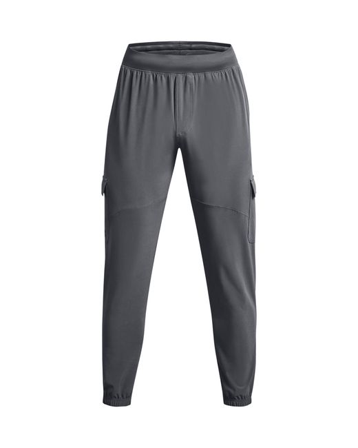 Under Armour Gray Stretch Woven Cargo Pants, for men