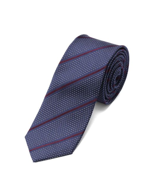 Esprit Collectie Stripe Neck Tie in het Blue voor heren