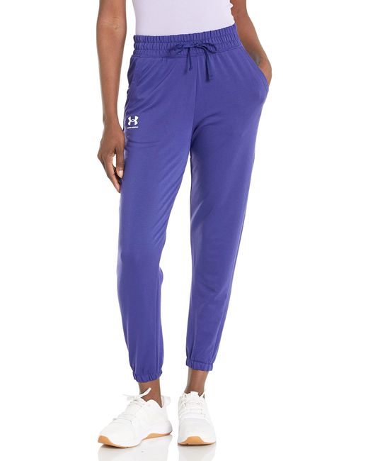 Under Armour Purple Rival Terry Joggers