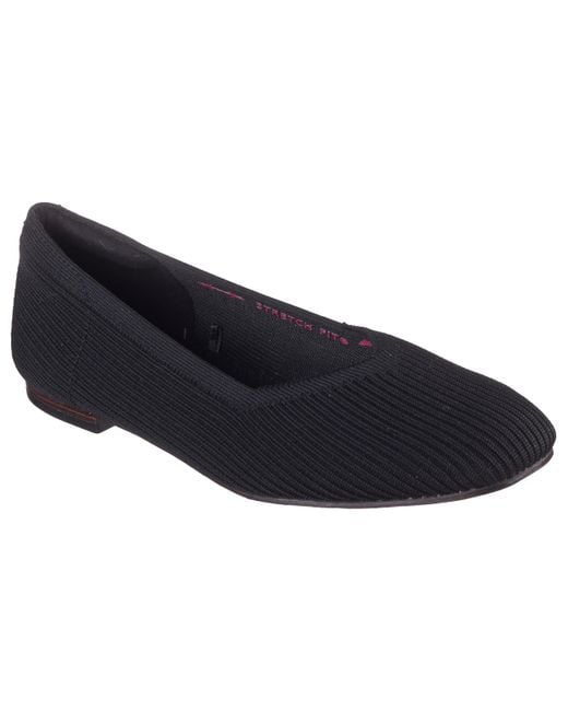 Skechers Blue Cleo Square-Blissful Soul Ballerinas