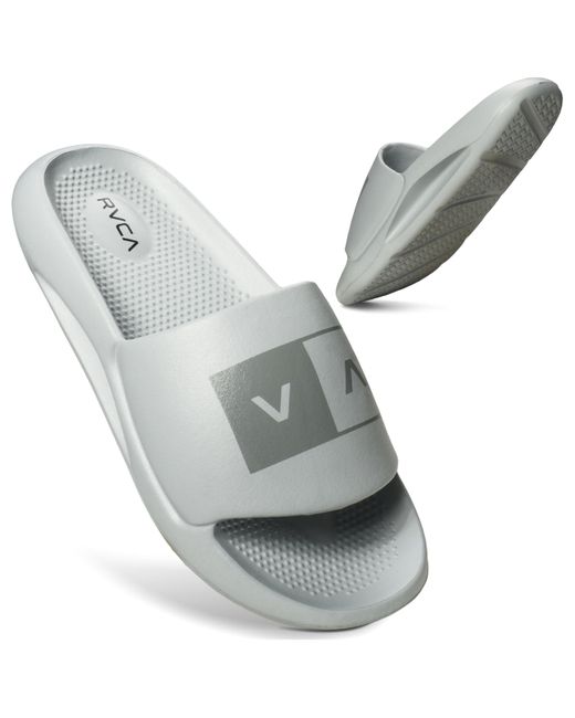 RVCA Gray Molded Slide Flip-flop for men