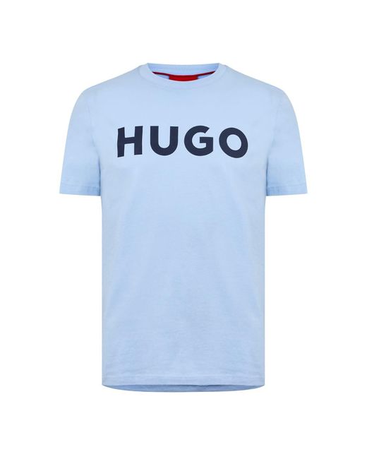 HUGO S T-shirt Pastel Blue Xl for men