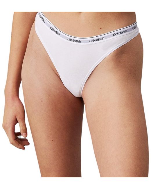 Calvin Klein Blue Thong 3pk 000qd5209e Thong