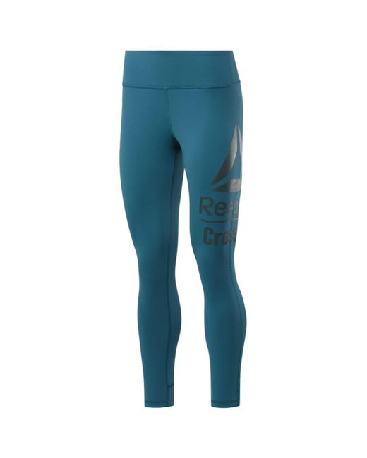 Reebok Blue S Rc Lux Crossfit Tight Compression Athletic Pants