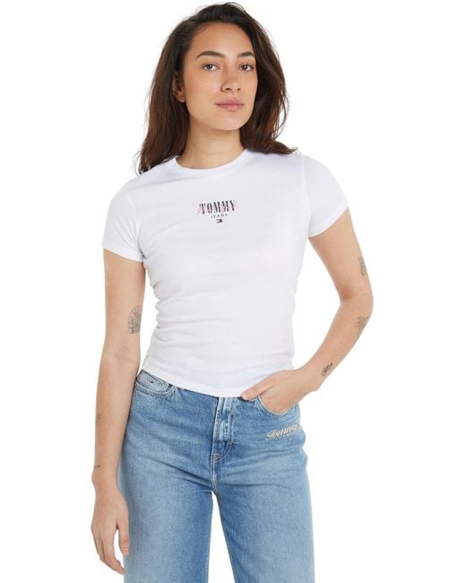 Tommy Hilfiger White Tjw 2 Pack Slim Essential Logo 1 S/s T-shirts