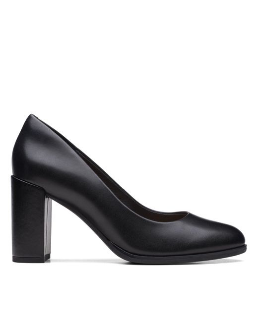 Clarks Black Freva85 Court Pump