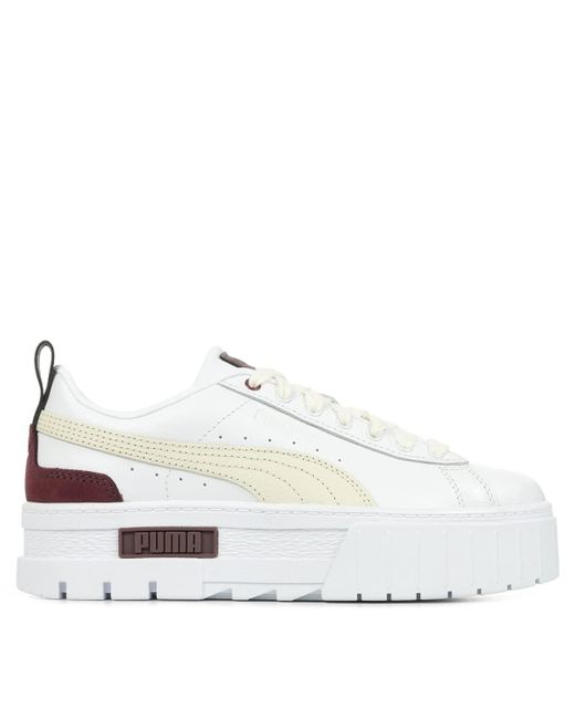 PUMA White Mayze Luxe WNS Leichtathletik-Schuh