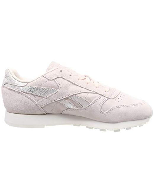 reebok classic leather shimmer rosa