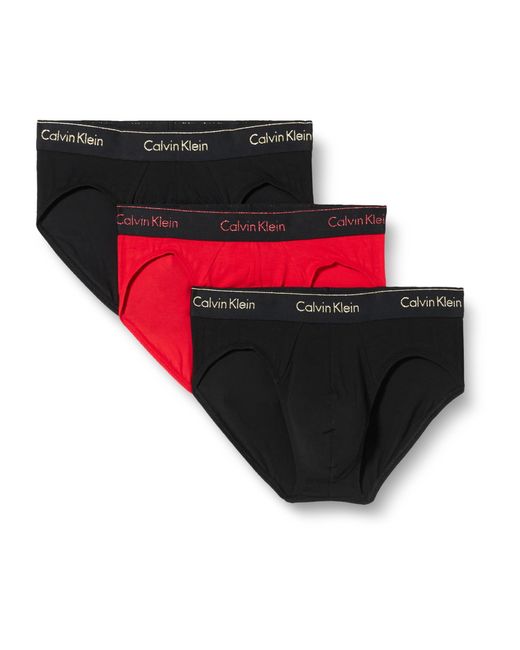 Calvin Klein Red Hip Brief 3pk for men