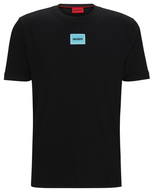 HUGO Black Diragolino212 T_shirt for men