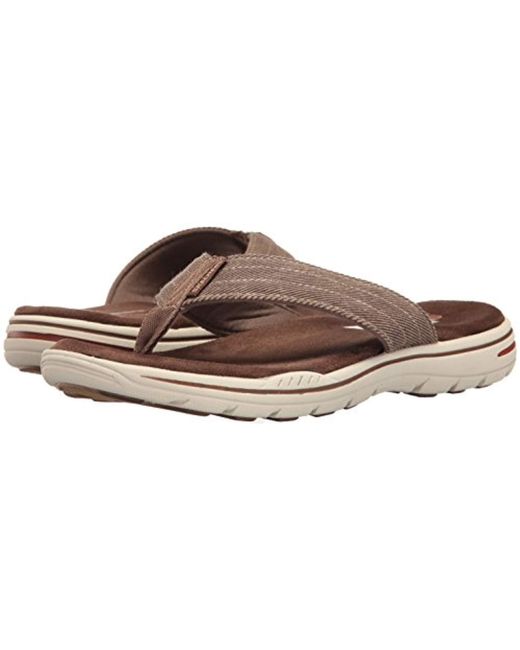 skechers men's evented rosen flip flop