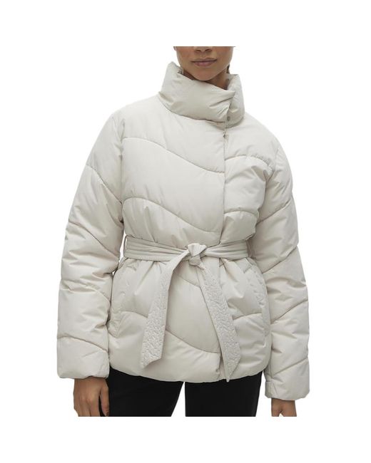 Vero Moda Gray Ecru Down Jacket Ecru Xs Ecru Xs Xs