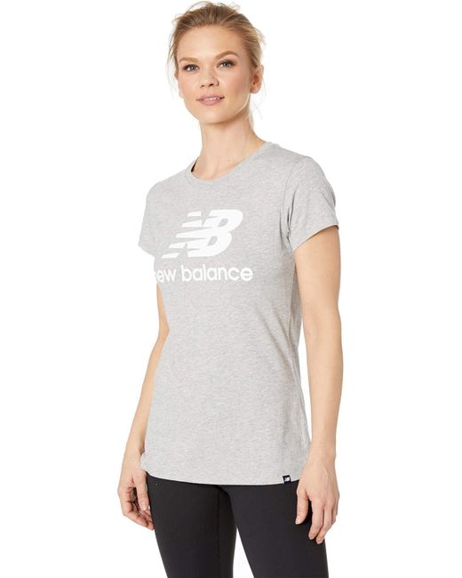 New Balance White Wt81536 T-shirt