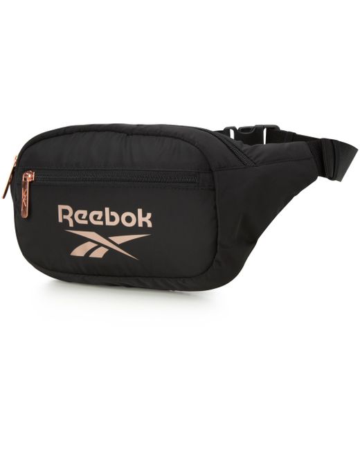 Reebok Black Lyla Lightweight Waist Belt Bag - Crossbody Bag For