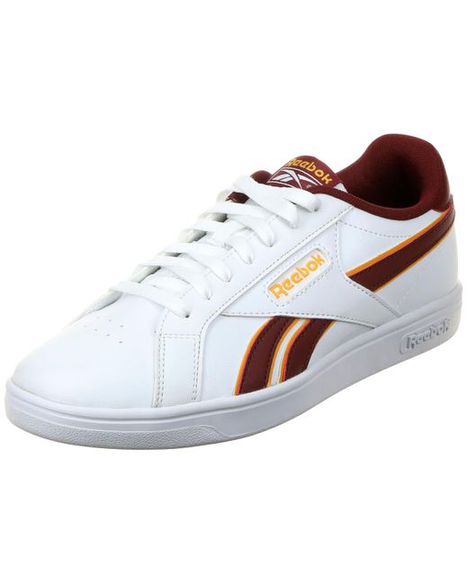 Reebok Black Court Retro White/richmaroon/fiercegold Tennis Shoes