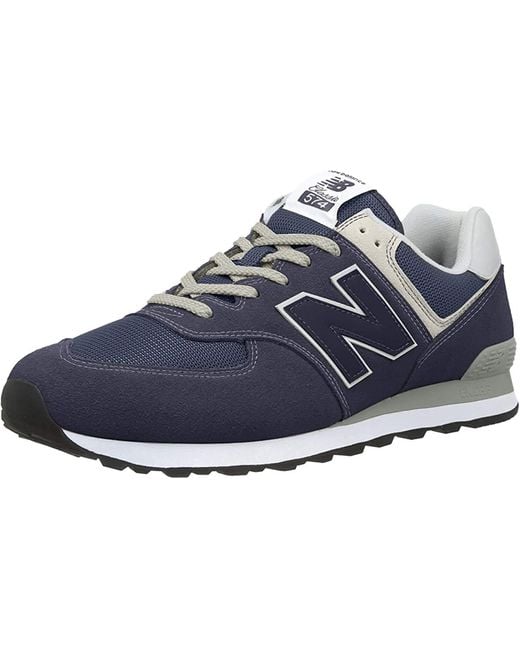 New Balance Rubber 574 V2 Evergreen Sneaker in Navy/White (Blue ... New Balance Rubber 574 V2 Evergreen Sneaker in Navy/White (Blue ...