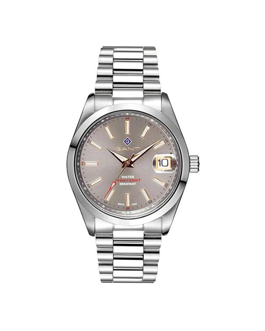 Orologio da polso da uomo Naples-IPB a 3 mani di Gant in Metallic da Uomo
