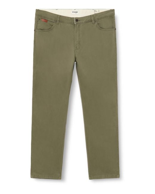 Texas Slim Jeans di Wrangler in Green da Uomo