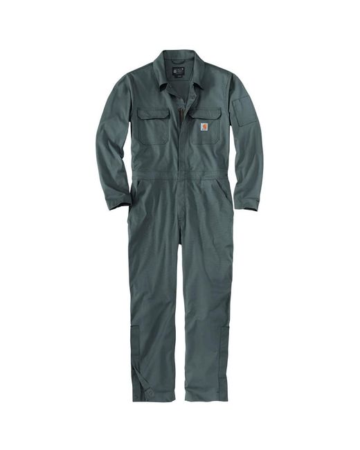 Carhartt Blue Mens Rugged Flex Canvas Coveralls for men