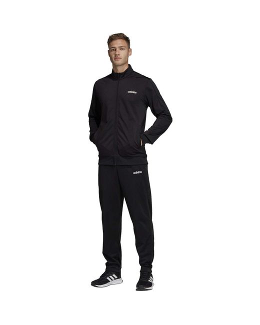 Adidas Mannen Trainingspak Hardlopen Set Sport Gym Training Throwback Stijl Dv2470 Nieuw in het Black voor heren