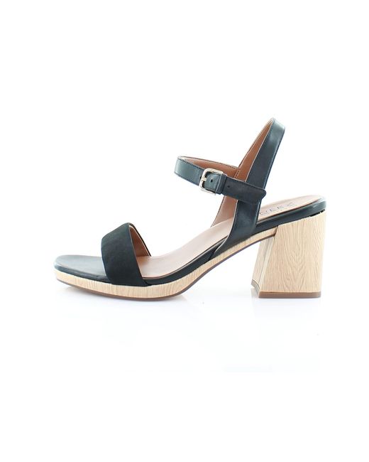 Naturalizer Rose Heeled Sandals in Black | Lyst