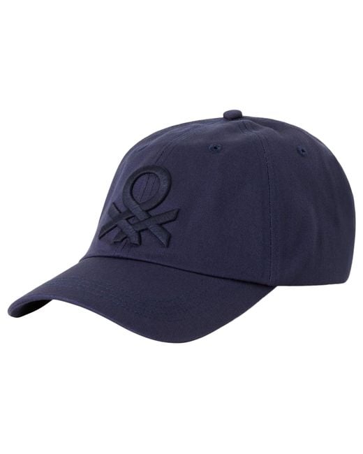 Benetton Blue Hat C/visor 6g1pu41os Winter Accessory Set for men