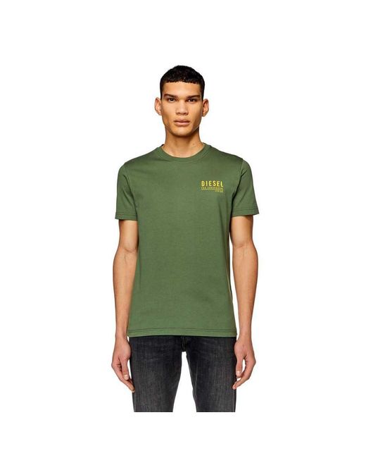 T-DIEGOR-K72 Maglietta di DIESEL in Green da Uomo