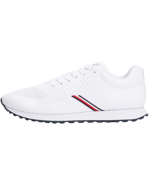 Tommy Hilfiger New Runner Eva Corpo Knit Fm0fm05648 Low Top in Black für Herren