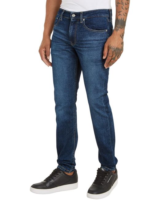 Calvin Klein Jeans Slim Tapered Fit in Blue für Herren