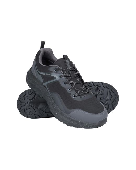 Momentum Trail Chaussures de course imperméables pour homme – Baskets résistantes avec maille respirante et semelle rembourrée – Mountain Warehouse pour homme en coloris Black
