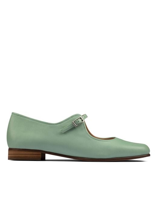 Clarks Green Pure Flat