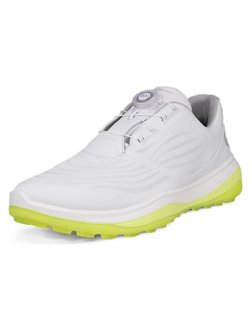 Ecco White Lt1 Boa Hybrid Waterproof Golf Shoe for men