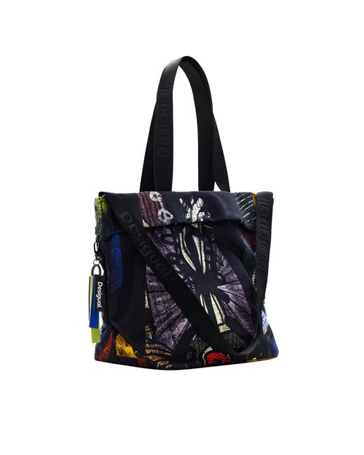 Desigual Black Accessories Fabric Shopping Bag
