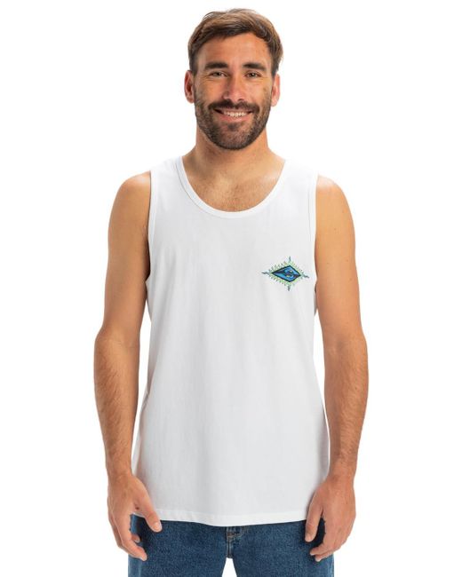 Quiksilver White Muscle Tank For - Muscle Tank for men