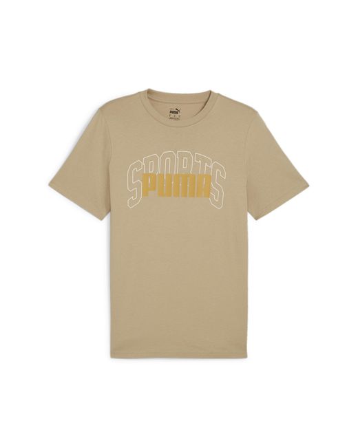 Graphics Collegiate T-shirt pour homme PUMA pour homme en coloris Natural