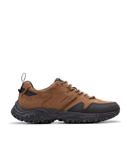 Clarks Brown Atl Walk Go Waterproof Leather Shoes In Tan Standard Fit Size 9.5