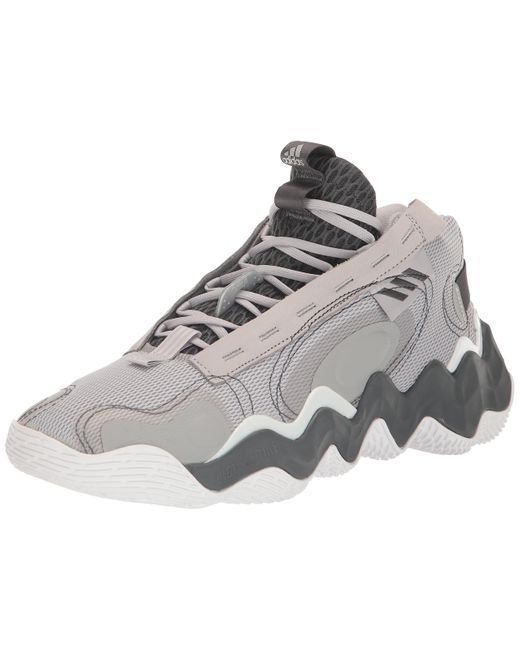 adidas Exhibit B S Mid Basketball Shoe in Gray | Lyst