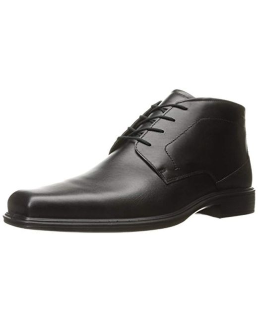 Ecco Black Johannesburg Ankle Boots for men