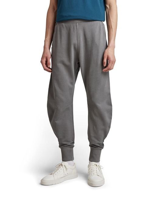 G-Star RAW Gray Garment Dyed Oversized Sweat Pant Sweatpants for men