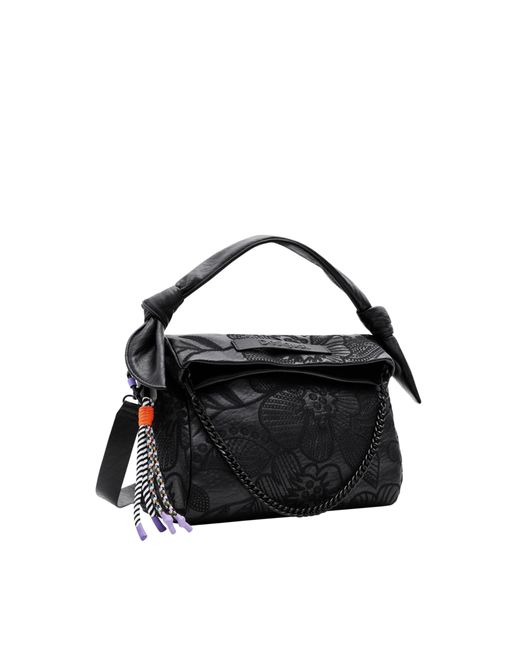 Desigual Black Alpha LOVERTY 3.0 Accessories PU Hand Bag