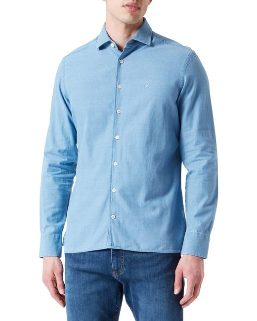 Hackett Hackett Hm309386 Long Sleeve Shirt L in Blue für Herren