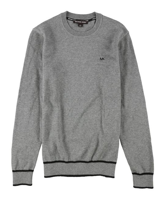 Michael Kors Gray S 2-tone Pullover Sweater for men