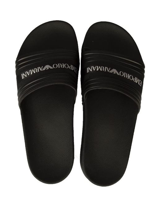 Sandale EA7 BEACH WEAR Emporio Armani pour homme en coloris Black