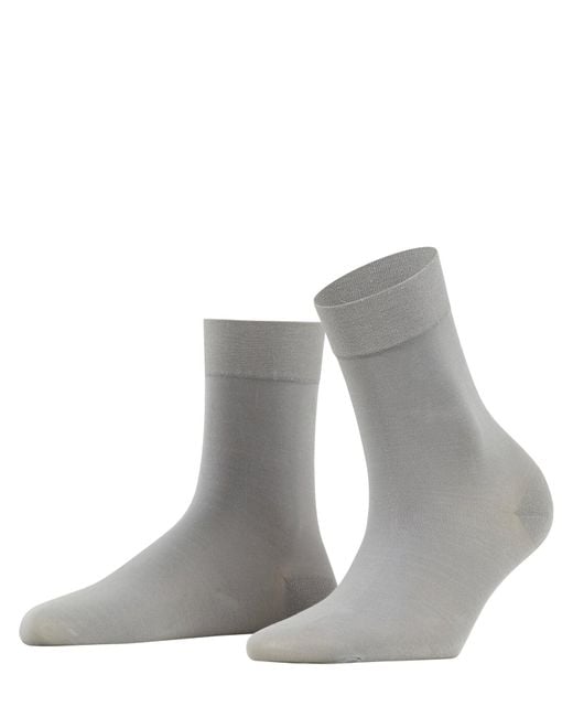 Falke Gray Fine Softness 50 Den W So Semi-opaque Plain 1 Pair Socks