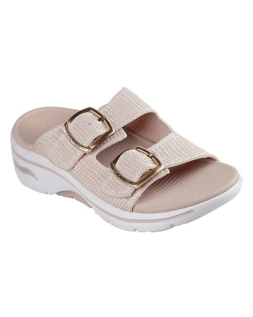 Skechers Gray The Go Walk Arch Fit 2.0 Sandal-Chloe Slide