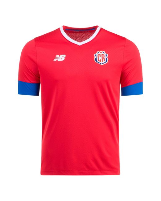 New Balance Red Costa Rica Home Soccer Jersey 22/23 for men